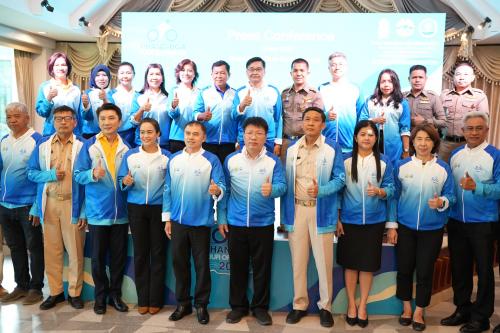 งานแถลงข่าวกิจกรรมการแข่งขันจักรยานทางไกลนานาชาติ (Tour of Phang-nga) ภายใต้โครงการส่งเสริมการท่องเที่ยวเชิงกีฬา เพื่อเสริมสร้างเศรษฐกิจฐานรากที่เข้มแข็ง และความสุขที่ยั่งยืน (Sportainment to Sustainable City of well-being)