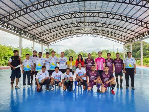 พิธีเปิดป้ายอาคารอเนกประสงค์พร้อมสนามฟุตซอล สำนักงานการท่องเที่ยวและกีฬาจังหวัดพังงา 